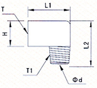 Рис.1. Схема адаптера углового PH